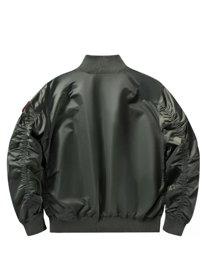 Men's Full Size Zip Up Long Sleeve Jacket Plus Size