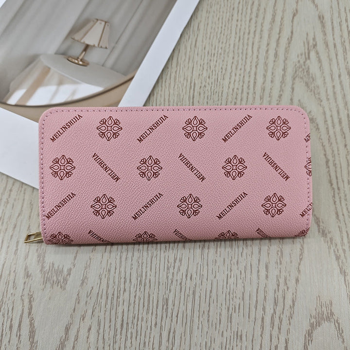 Simple And Stylish Single-zip Multi-cardholder Coin Purse
