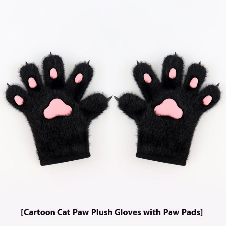 Handmade Cat's Paw Gloves Plush Meat Pad Cat Palm Props