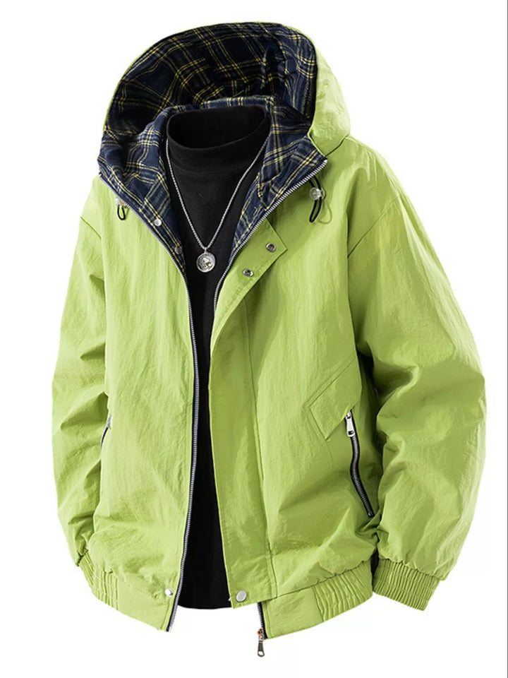 Men's Plus Size Casual Hooded Lightweight Jacket