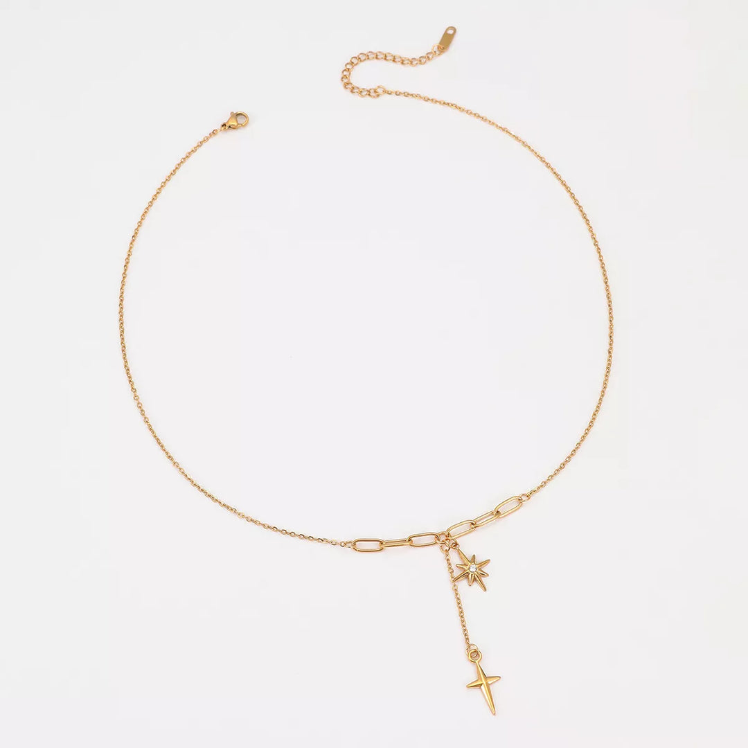 18K Gold-Plated Cross Necklace