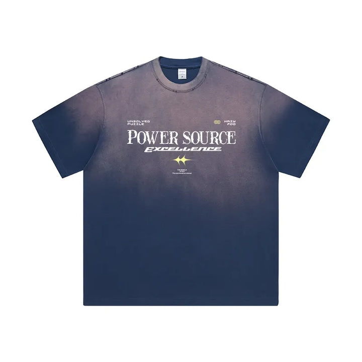 Men's Letter Graphic Round Neck Short Sleeve T-Shirt