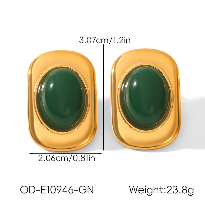 Vintage Personalized Non-fading Titanium Steel Earrings For Women