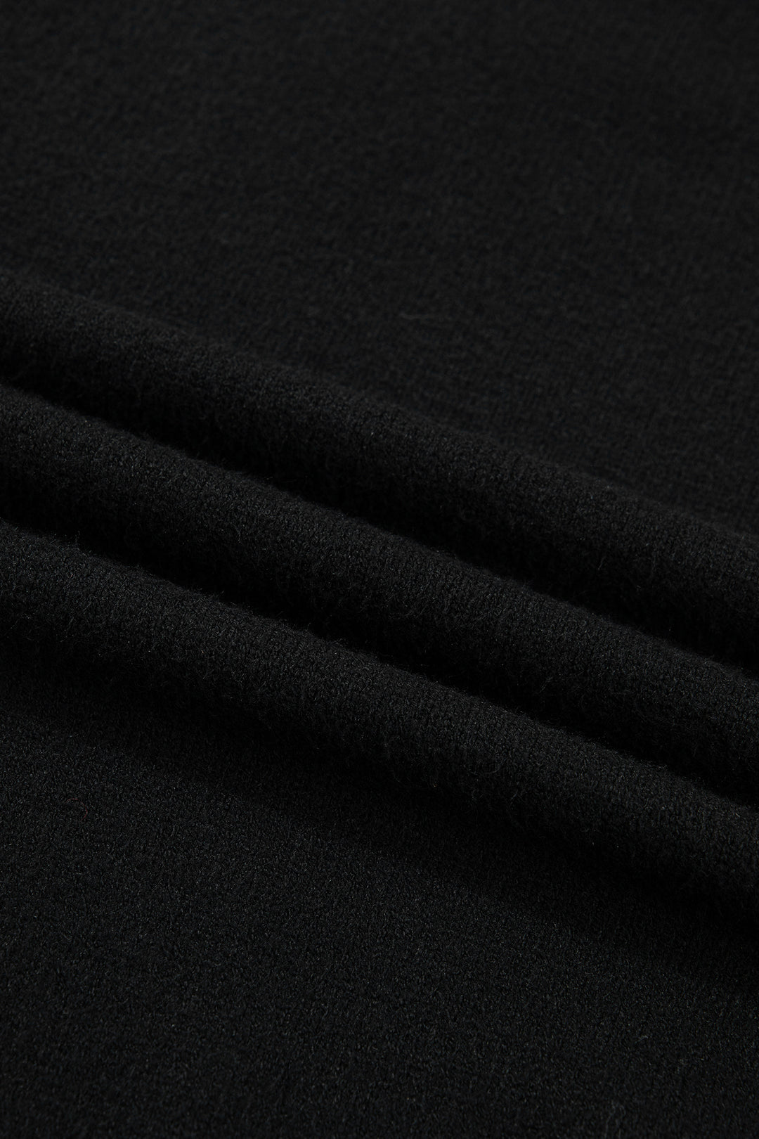 Black Heart Detail Contrast Cuffs Baggy Sweater