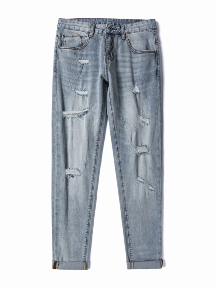 Men's Distressed Slim Fit Jeans