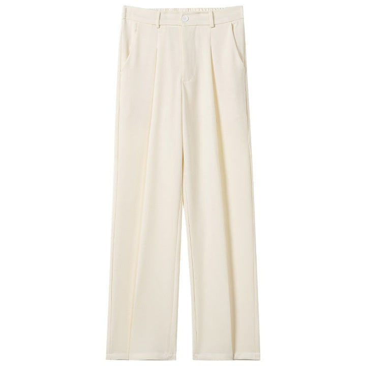 Men's Casual Draped Straight Suit Pants