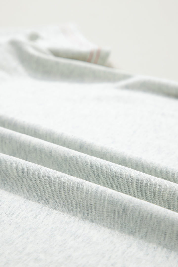 Light Grey Reversible Contrast-Stitched T-Shirt