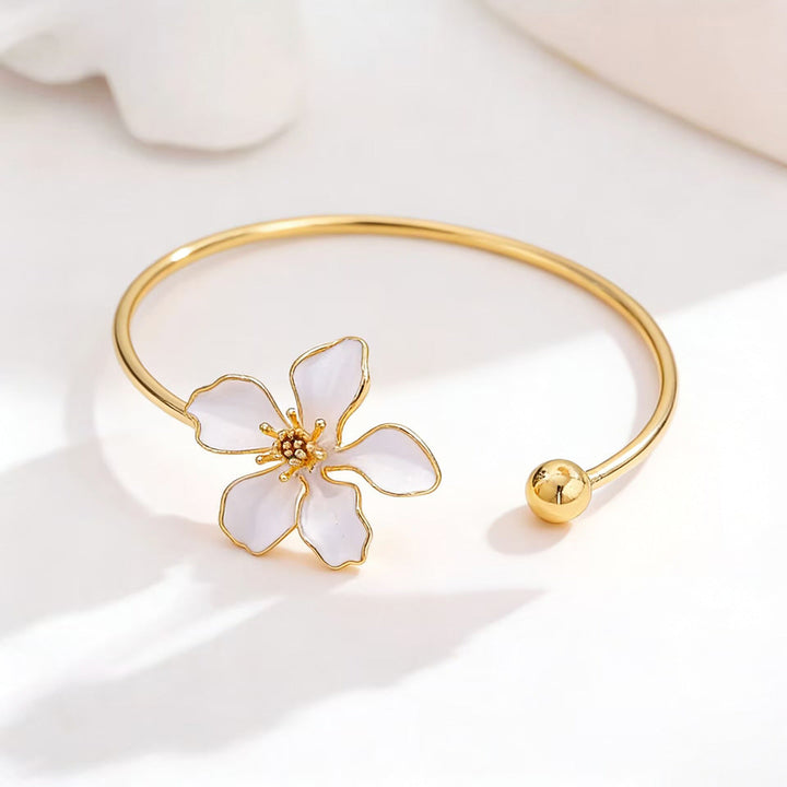 Floral Bracelet Choker And Ring Set For Women