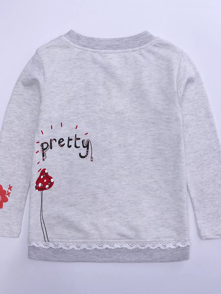Children's Round Neck Top and Jeans Set