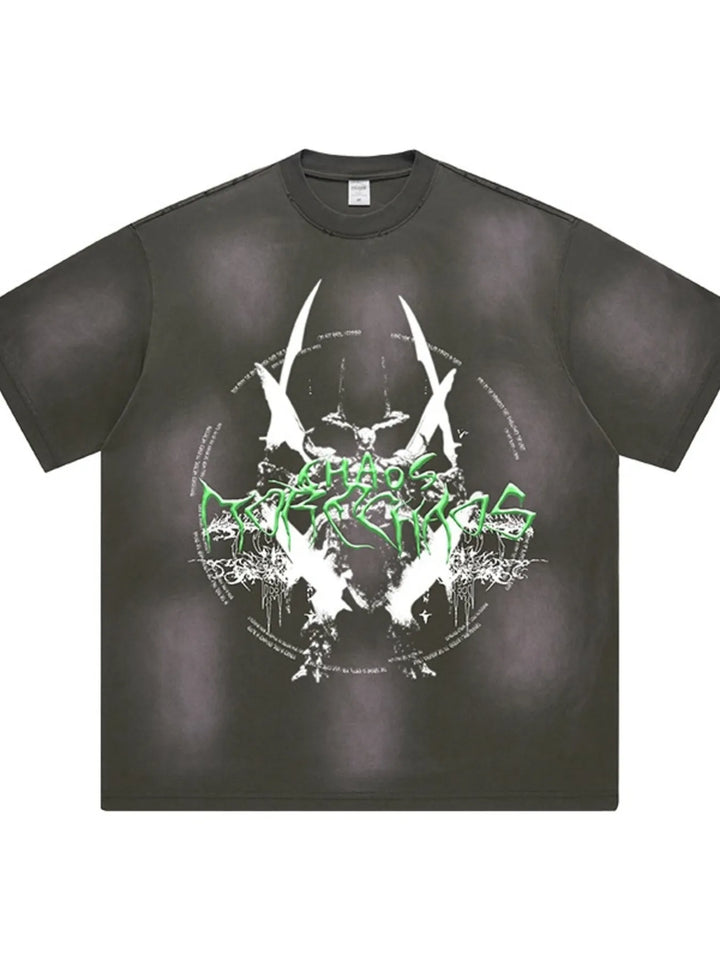 Men's Graphic Round Neck Short Sleeve T-Shirt