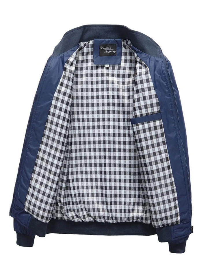 Men's Plus Size Casual Stand Collar Lightweight Jacket