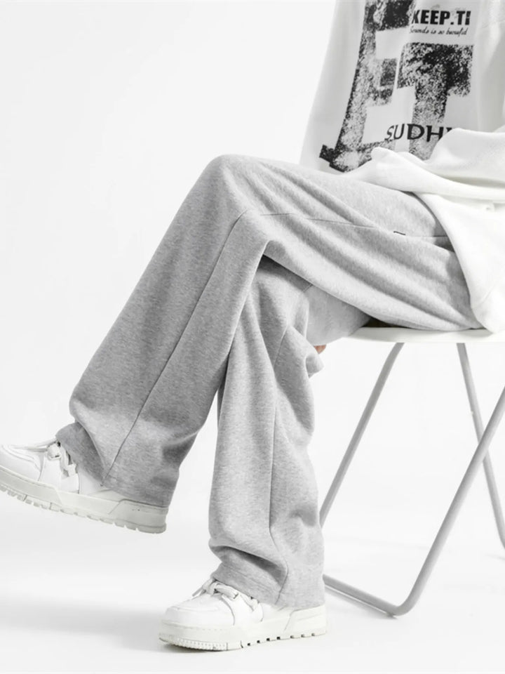 Men's Full Size Casual Loose-Fit Drawstring Sweatpants Plus Size