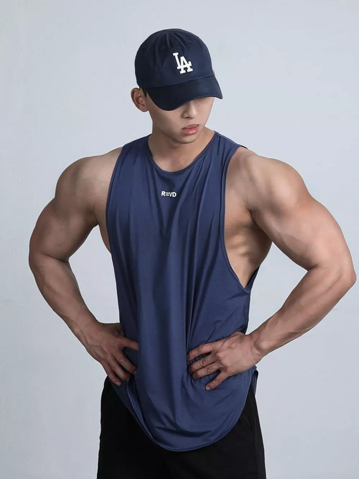 Men's Plus Size Round Neck Tank