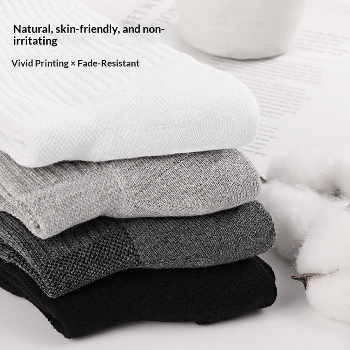 Pure Cotton Sports Socks With A Thickened Towelbacked SoleMens Basketball Style