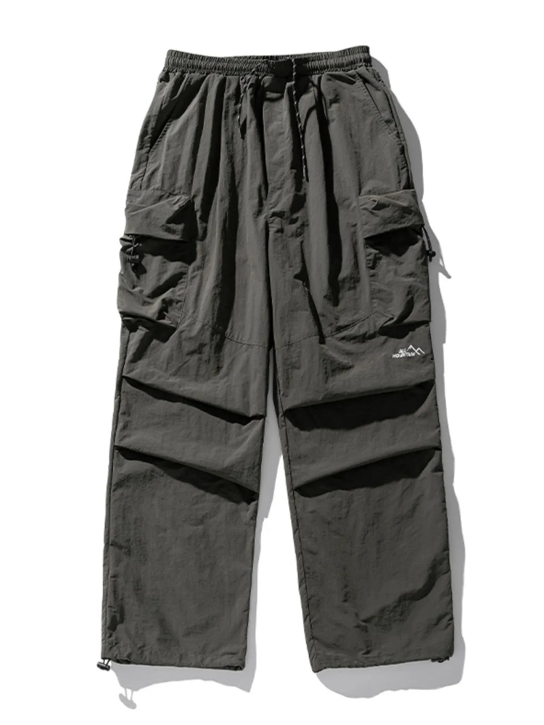 Men's Plus Size Elastic Waist Pants with Pockets