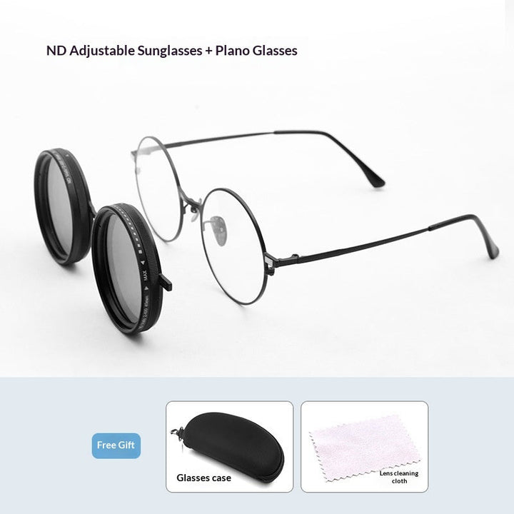 9-speed Transparent Adjustable UV Polarized Cool Sunglasses
