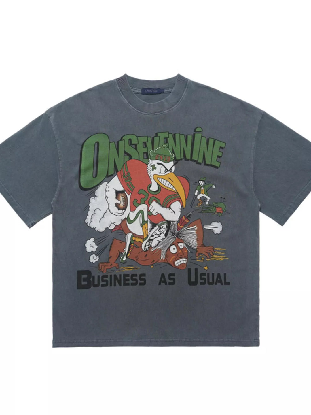 Men's Graphic Round Neck Oversized T-Shirt