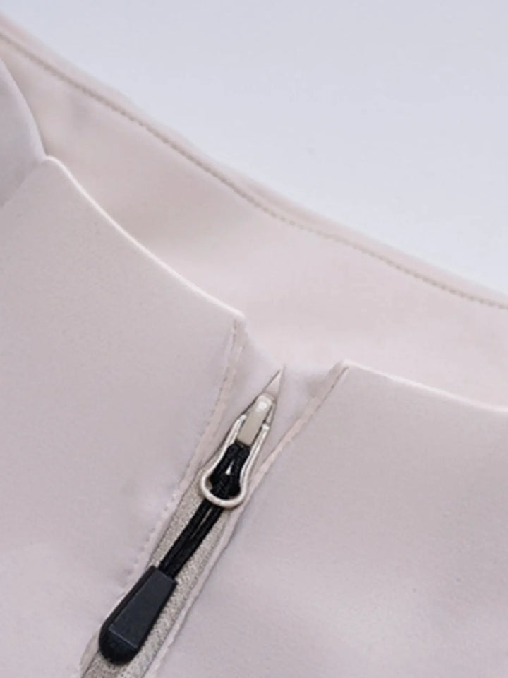 Men's Plus Size Quarter Zip Long Sleeve top