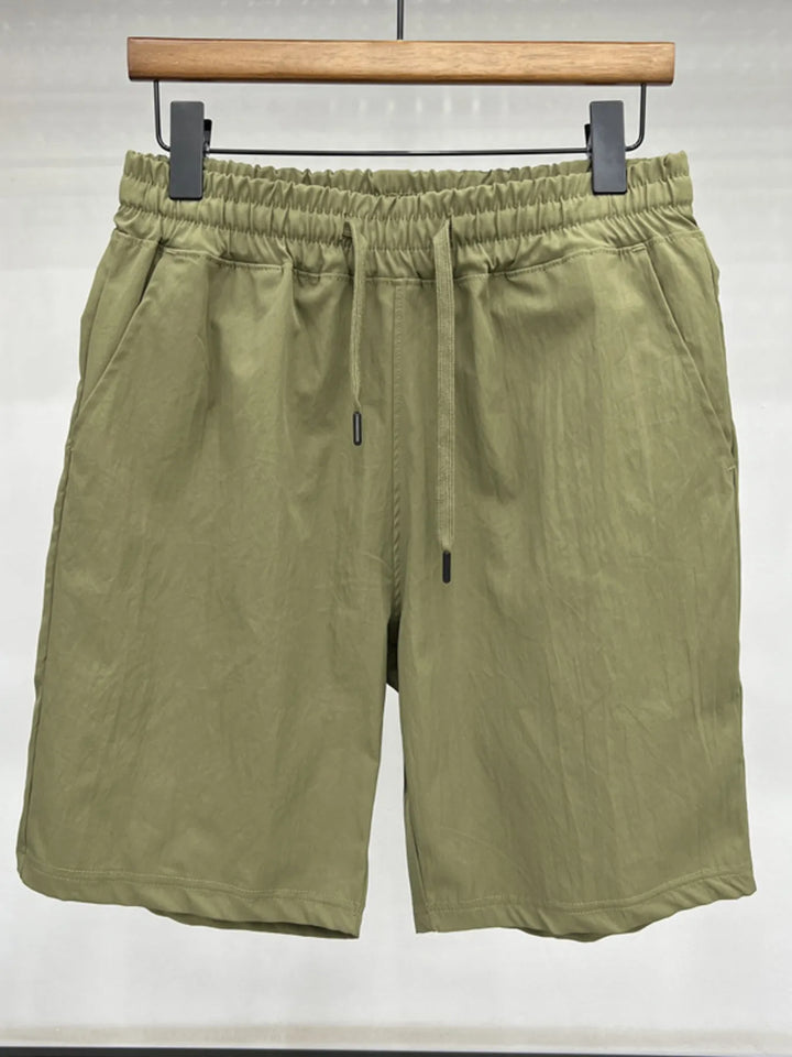 Men's Plus Size Drawstring Shorts with Pockets