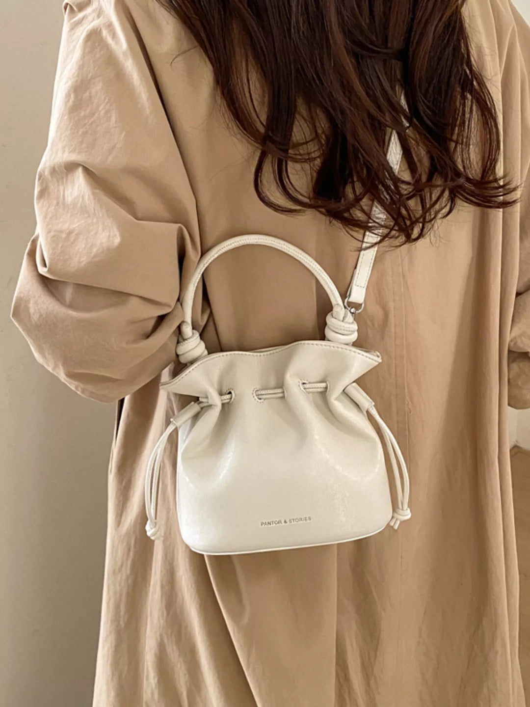 Drawstring Bucket Crossbody Bag