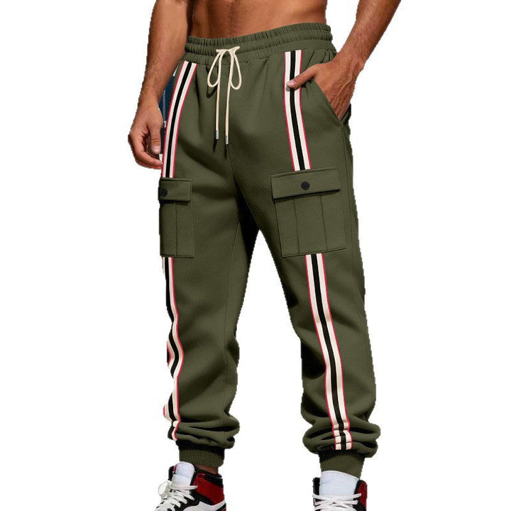 Outdoor Sports Trend Workwear Webbing Retro Loose-fit Sweatpants