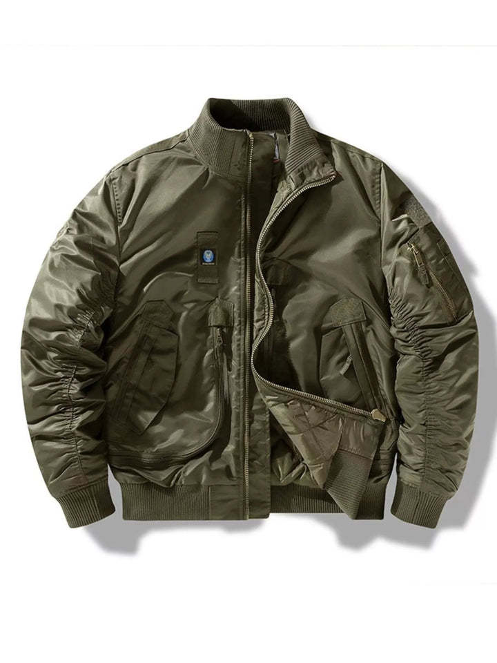 Men's Full Size Zip Up Long Sleeve Jacket Plus Size