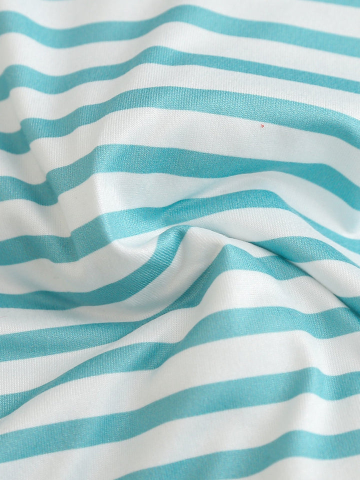 Children's Striped Polo Shirt & Solid Shorts Set
