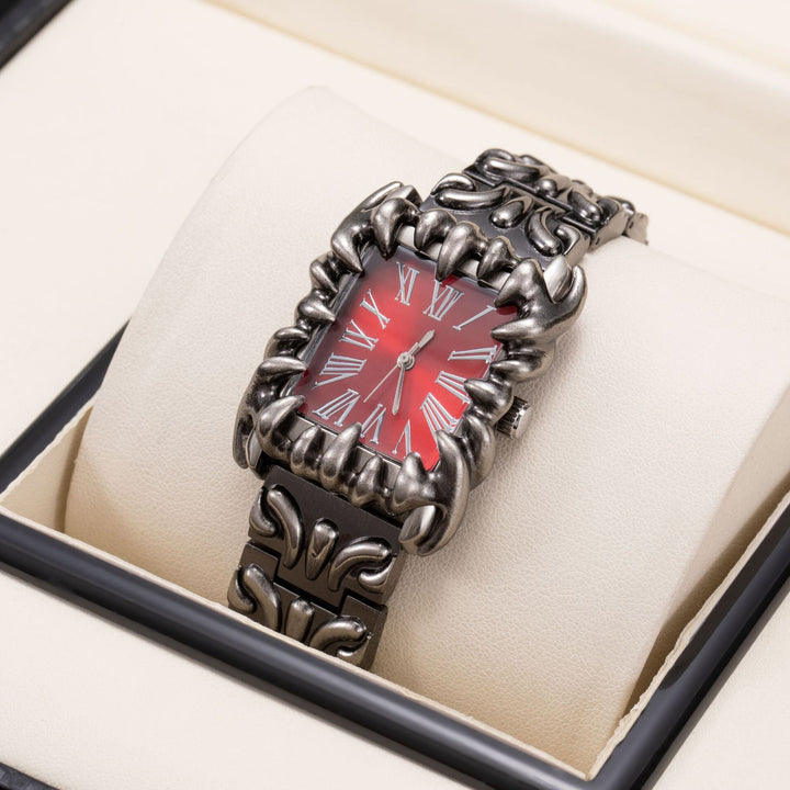European And American Style Retro Personalized Embossed Irregular Shaped Pointed Claw Mens Watch