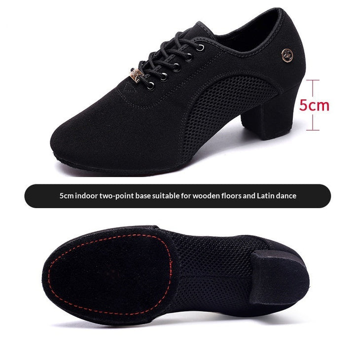 Mesh Oxford Cloth Professional Latin Dance Shoes For Summer