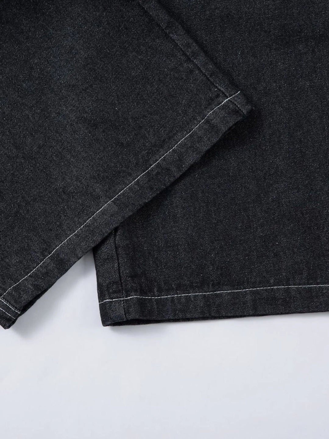 Men's Embroidered Wide Leg Baggy Jeans