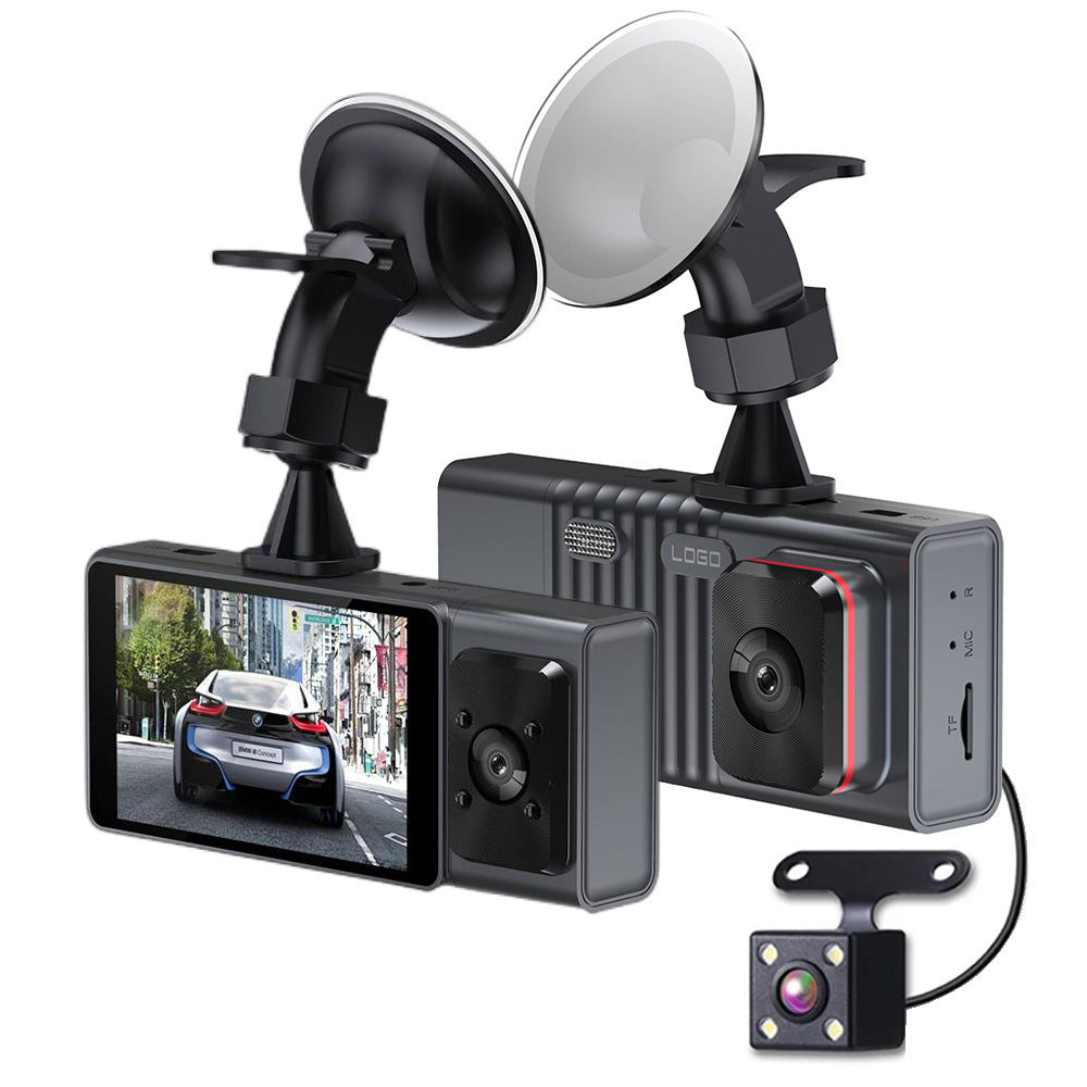 Three-lens HD 1080P Dash Cam Triple-channel In-car Camera With WiFi And Powerful Night Vision