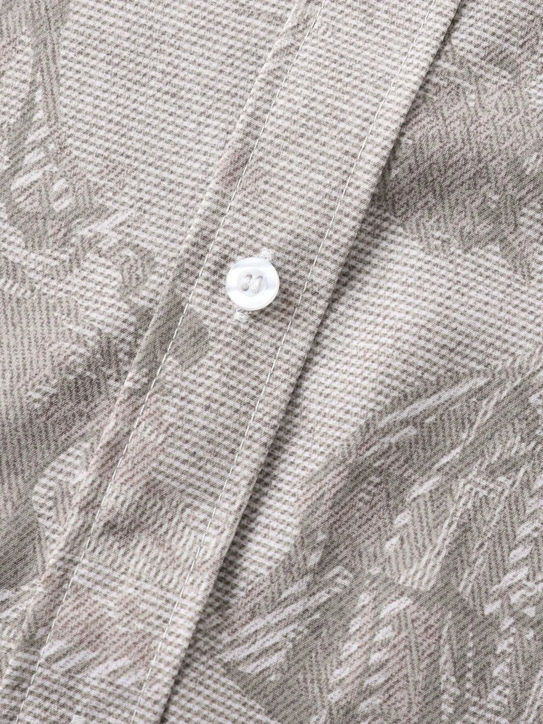 Men's Vintage Print Short Sleeve Casual Shirt