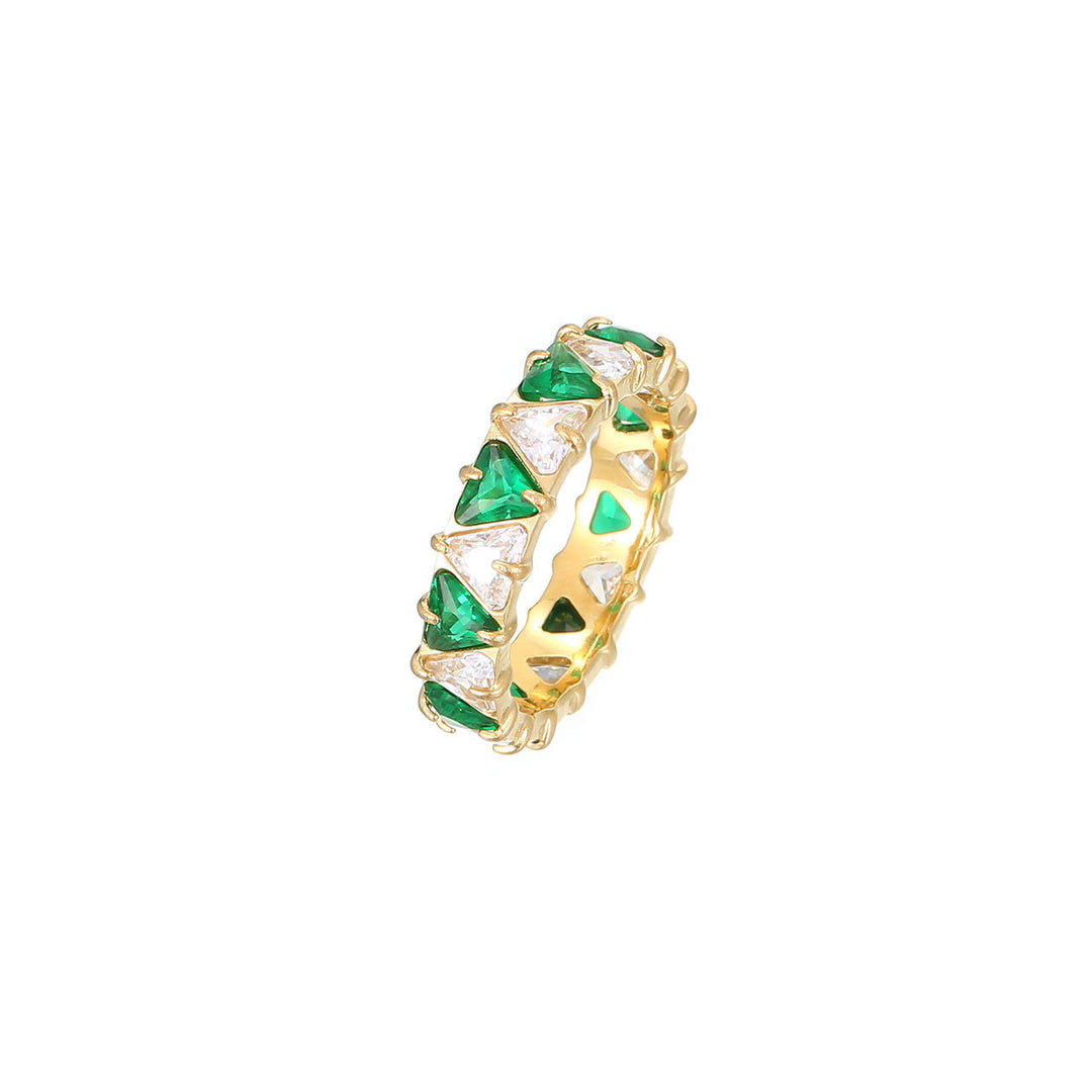 Fashionable Colorful Zircon Ring For Women
