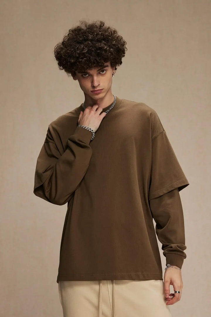 Men's Round Neck Long Sleeve T-Shirt