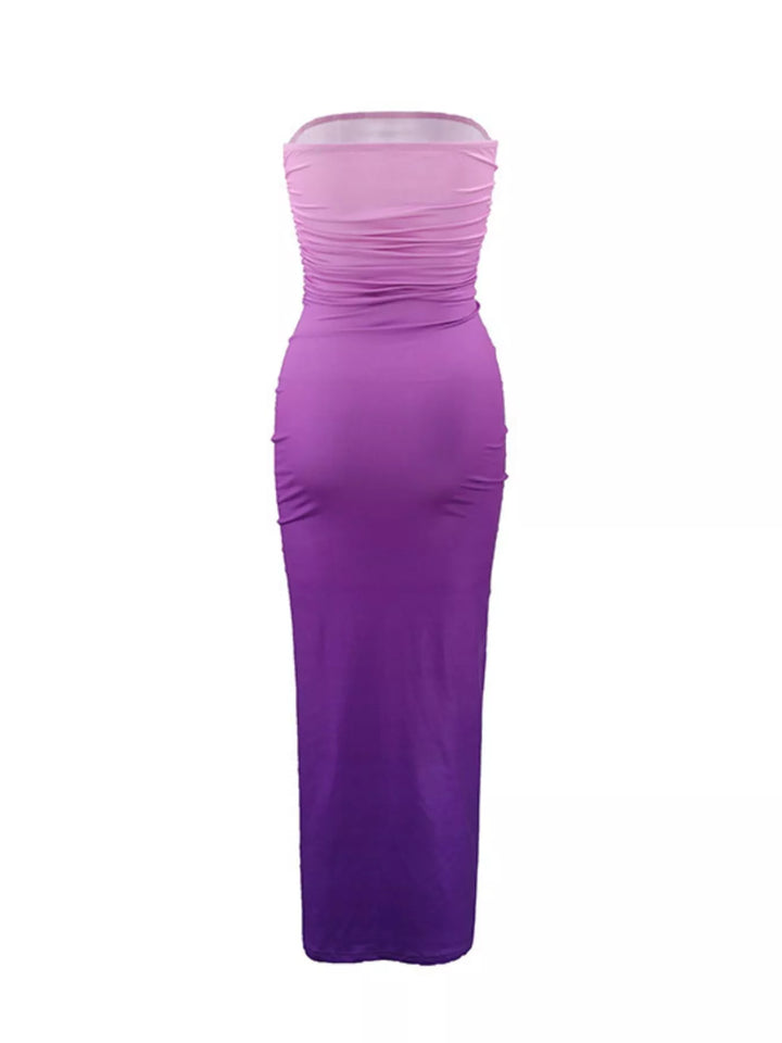 Gradient Tube Bodycon Midi Dress