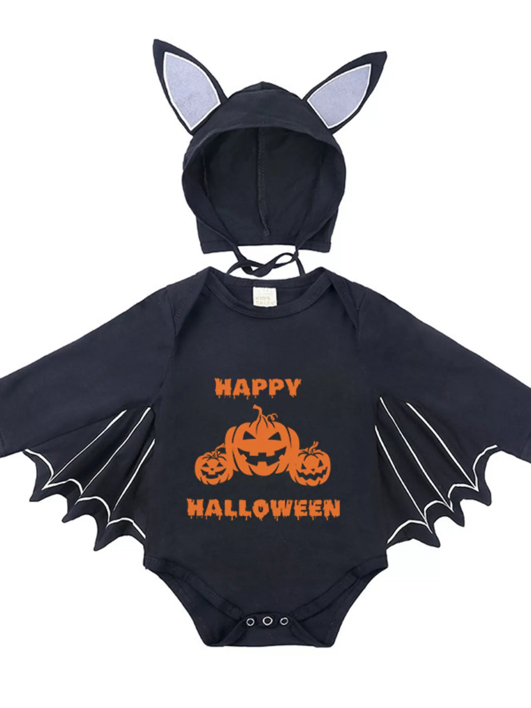 Children's Halloween Bat Bodysuit & Hat Costume Set