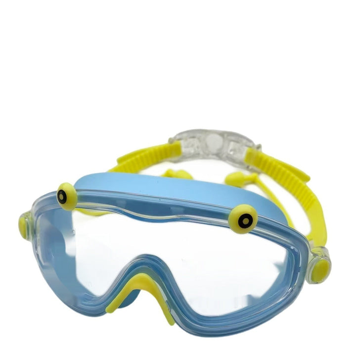 Children's HD Large Transparent Frame One-piece Earplugs Swimming Glasses