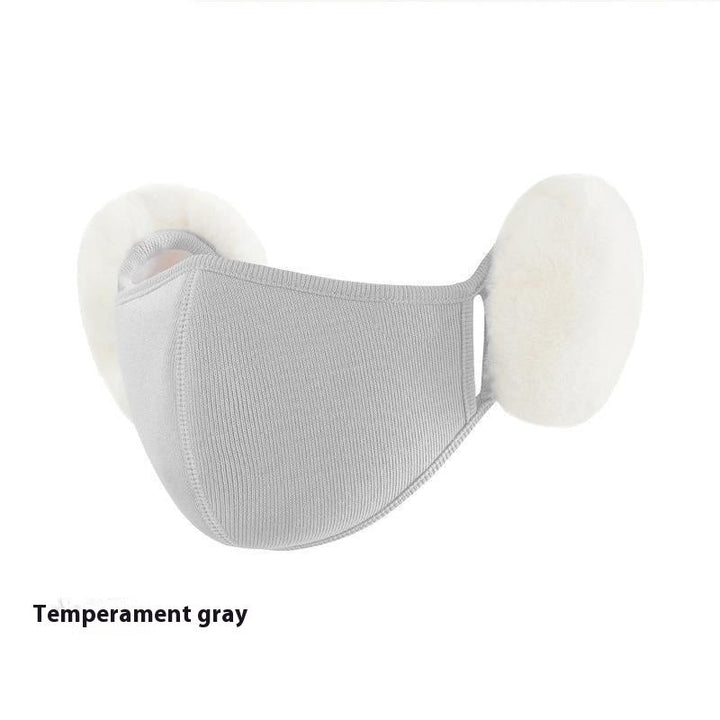 Cloud Warm Mask Winter Female Plush Cute Ear Protection Fleece-lined