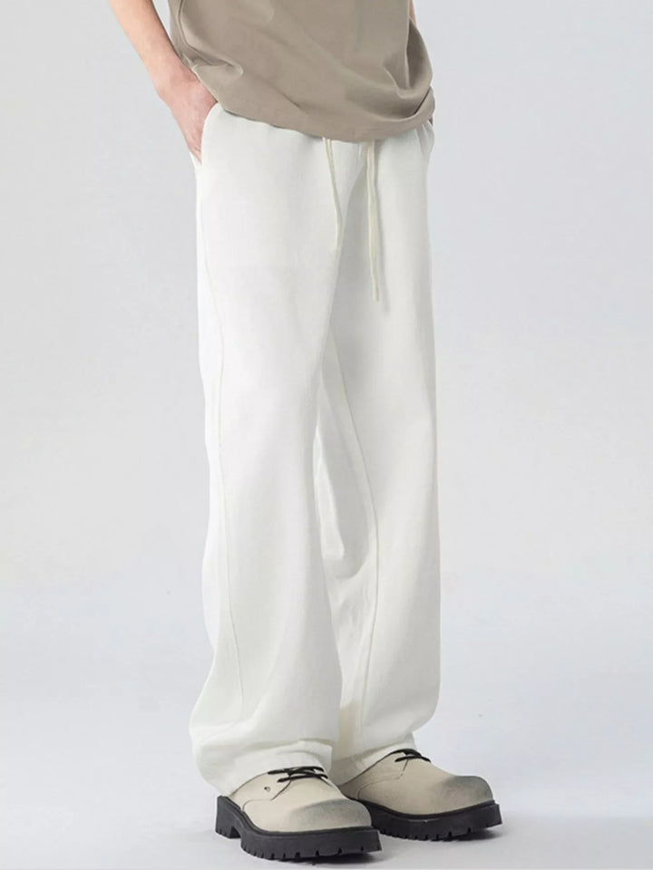 Men's Full Size Loose Fit Drawstring Linen Pants Plus Size