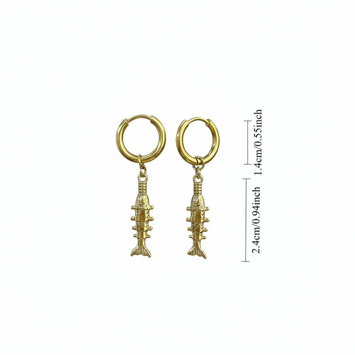 Fashionable Tropical Fish Style Earrings For Women