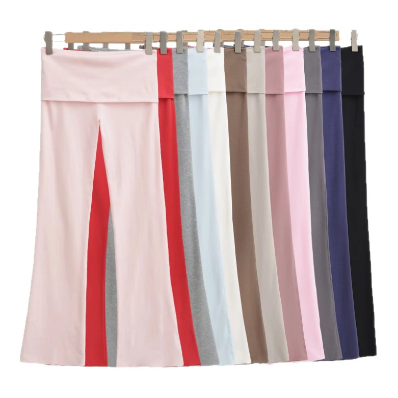 Low-rise Flared Jeans With A Turned-up Hem For A Slimming Look, Womens
