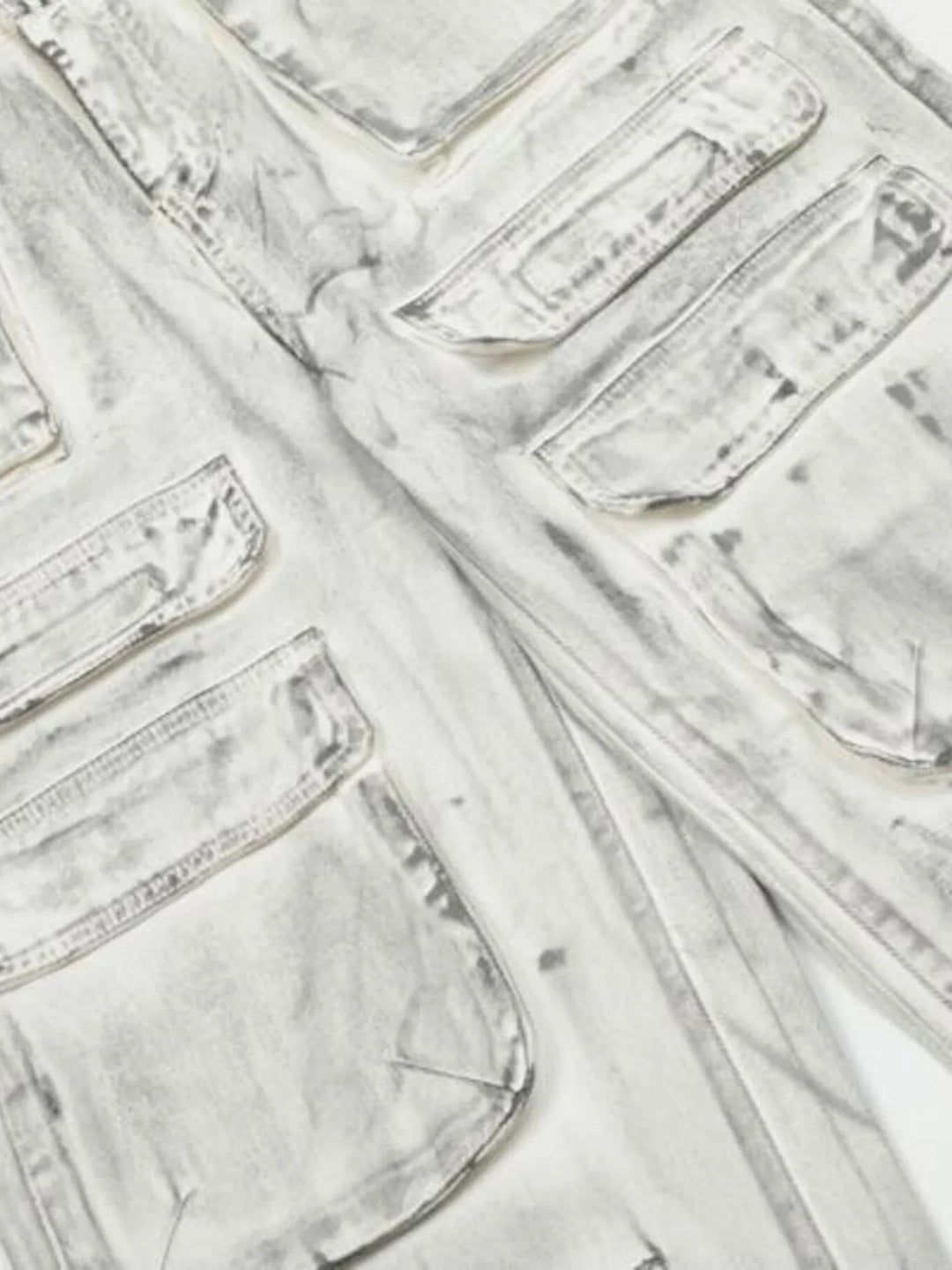 Men's Multi-Pocket Cargo Denim Jeans