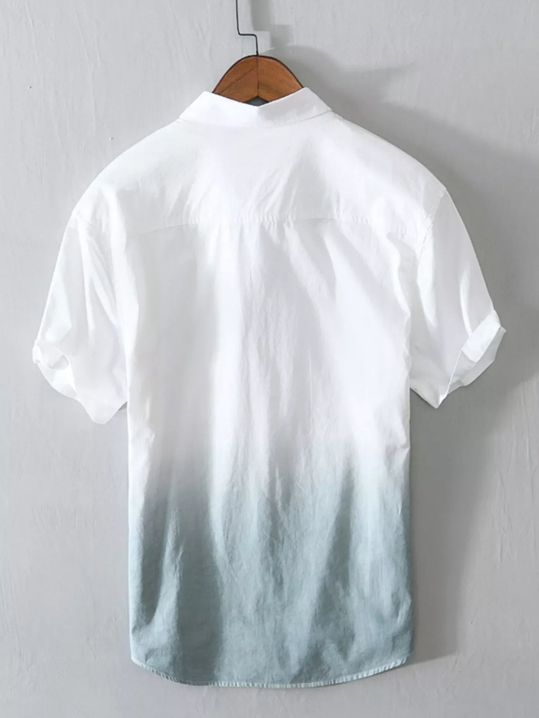 Men's Plus Size Gradient Casual Short Sleeve Shirt