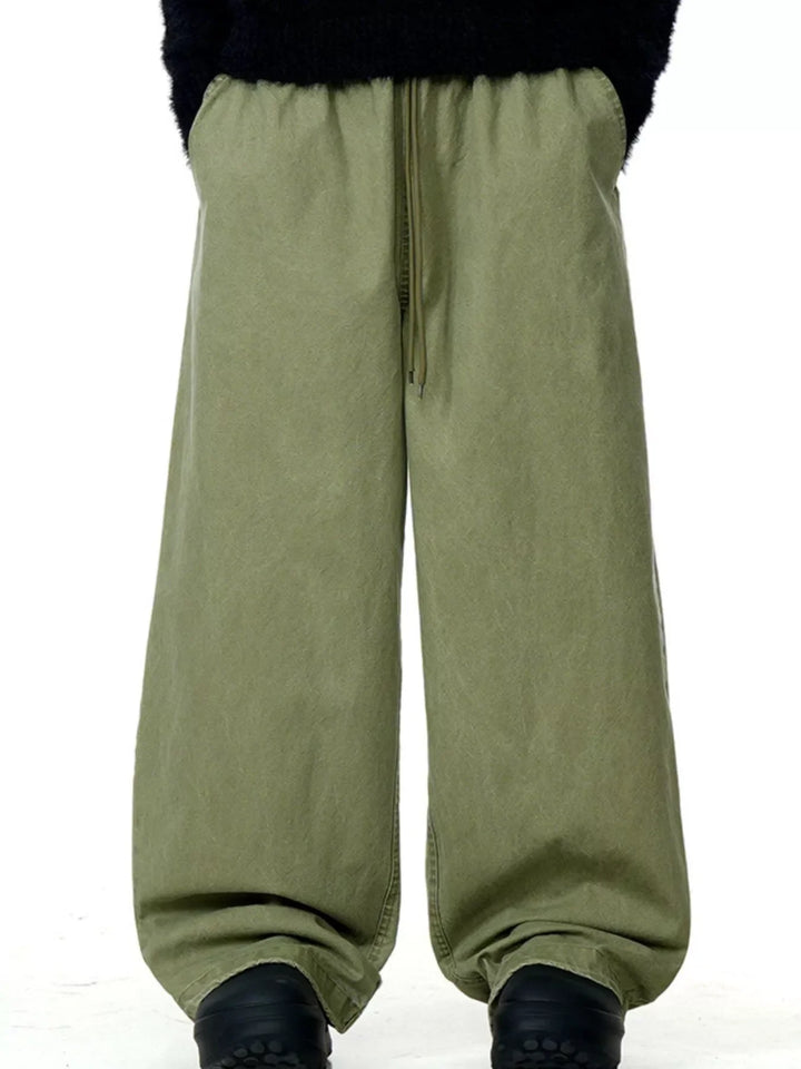 Men's Wide Leg Drawstring Casual Pants