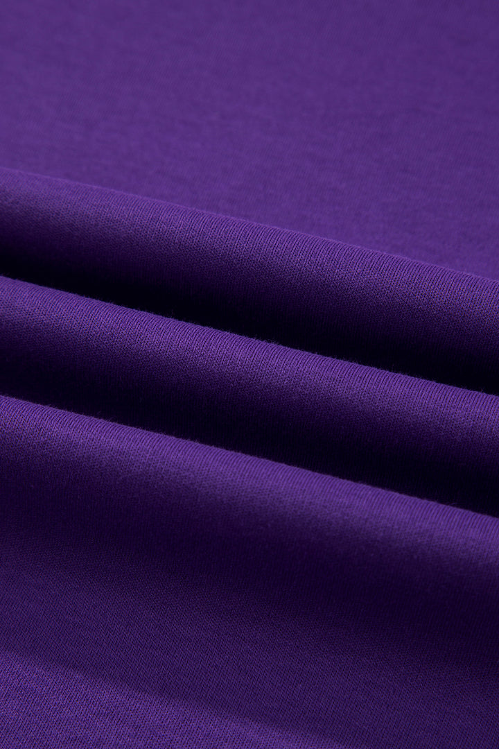 Tillandsia Purple Reversible Contrast-Stitched T-Shirt