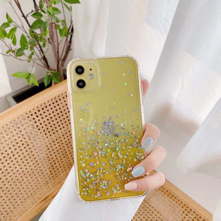 Compatible With , Epoxy Glitter 8p Gradient All-inclusive Anti-drop Cover