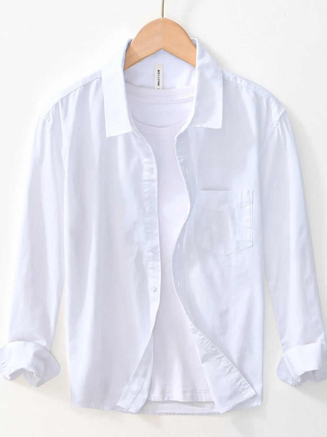 Men's Plus Size Button Up Long Sleeve Shirt