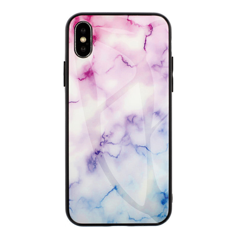 Marbled glass shell S10 protective cover