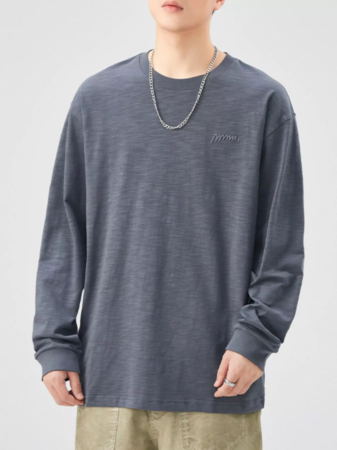 Men's Plus Size Casual Long Sleeve T-Shirt