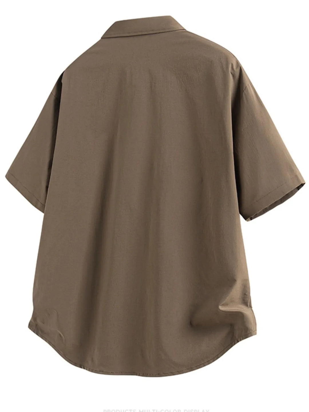 Men's Full Size Snap Down Short Sleeve Shirt Plus Size